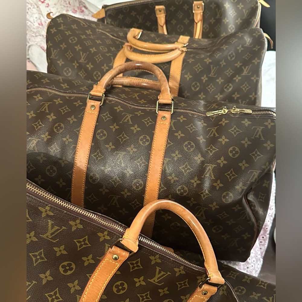 Louis Vuitton Keepall 50 Monogram Canvas Duffel Bag Travel Carry-On